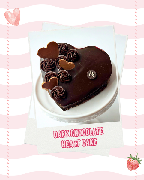 Dark Chocolate Heart Cake 1/2 kg