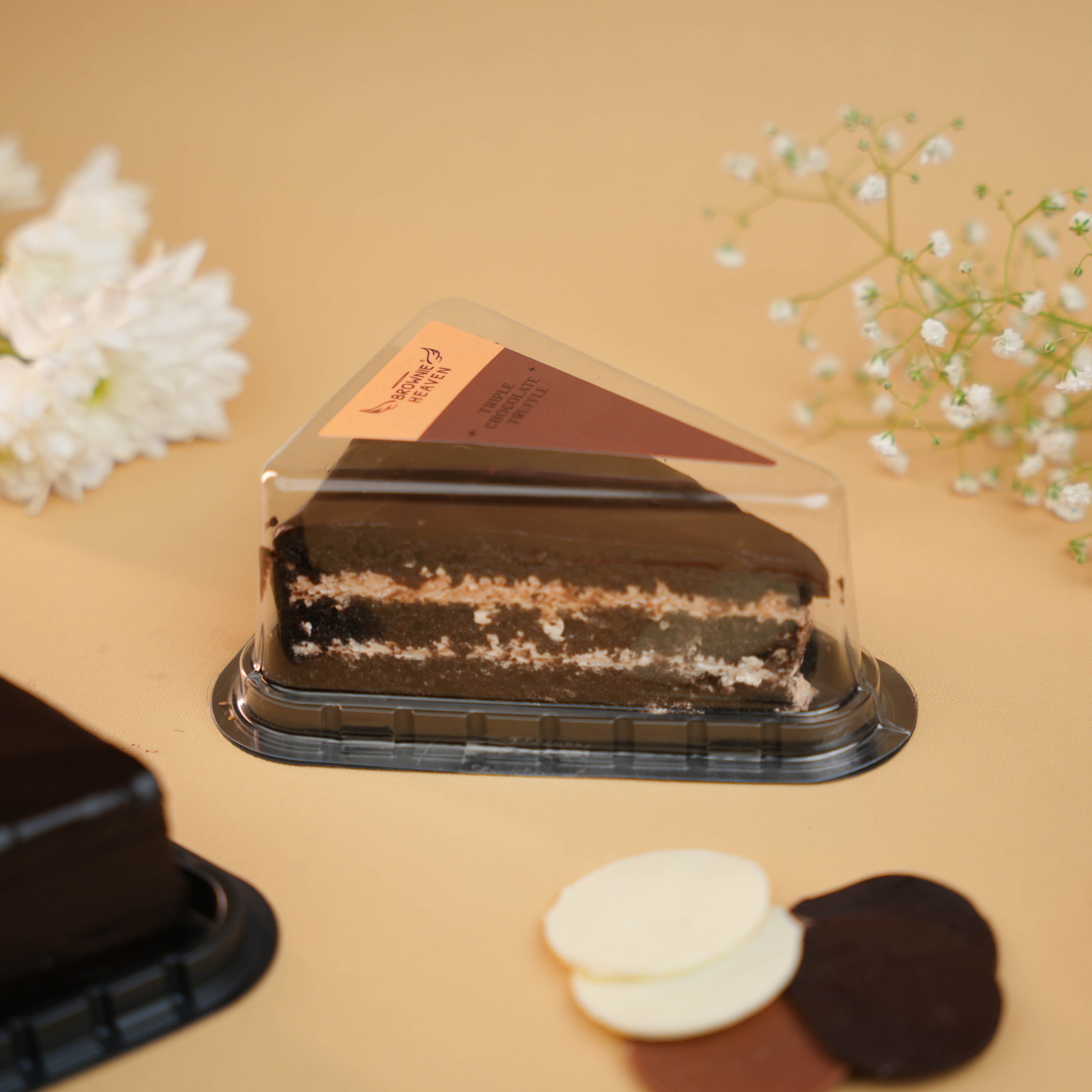 Triple Chocolate Truffle Slice (Eggless)