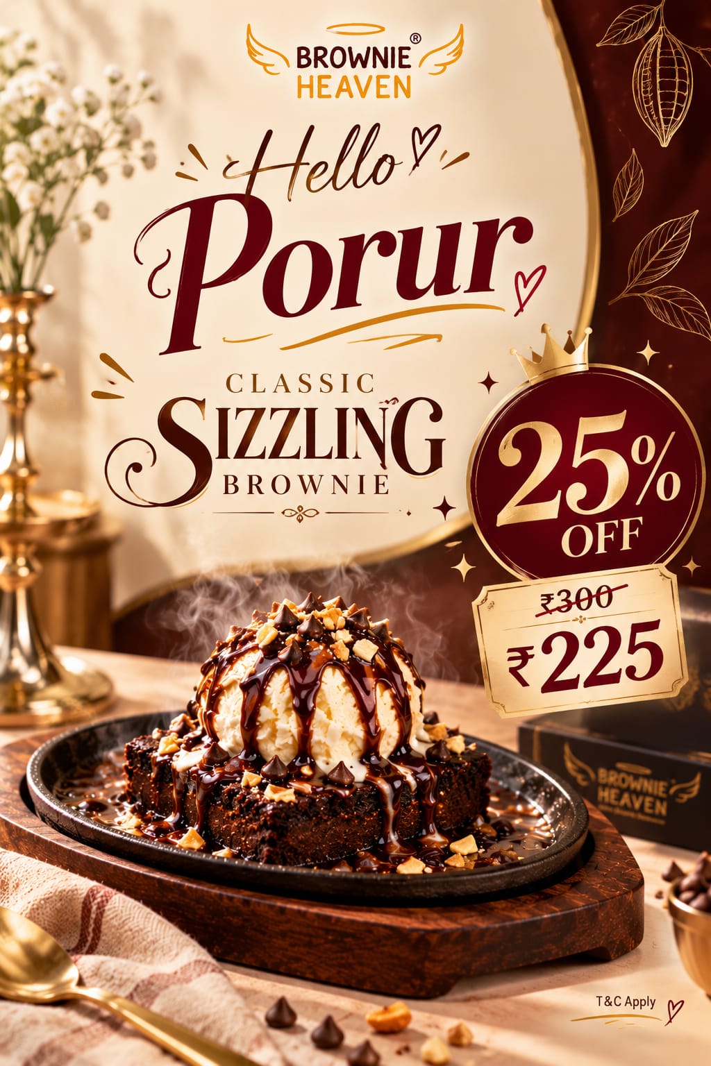 Classic Sizzling Brownie