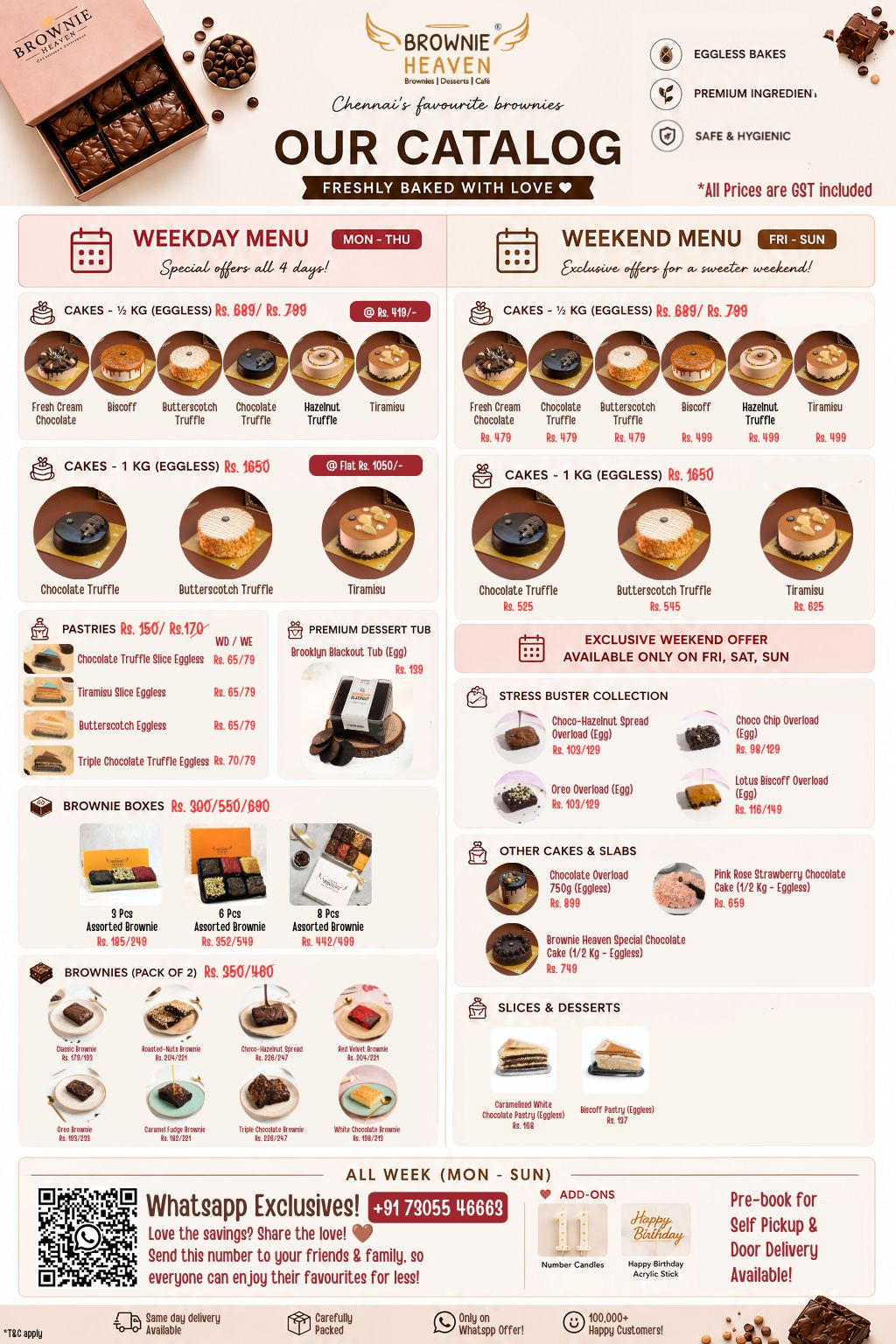 Brownie Heaven WhatsApp exclusive catalogue