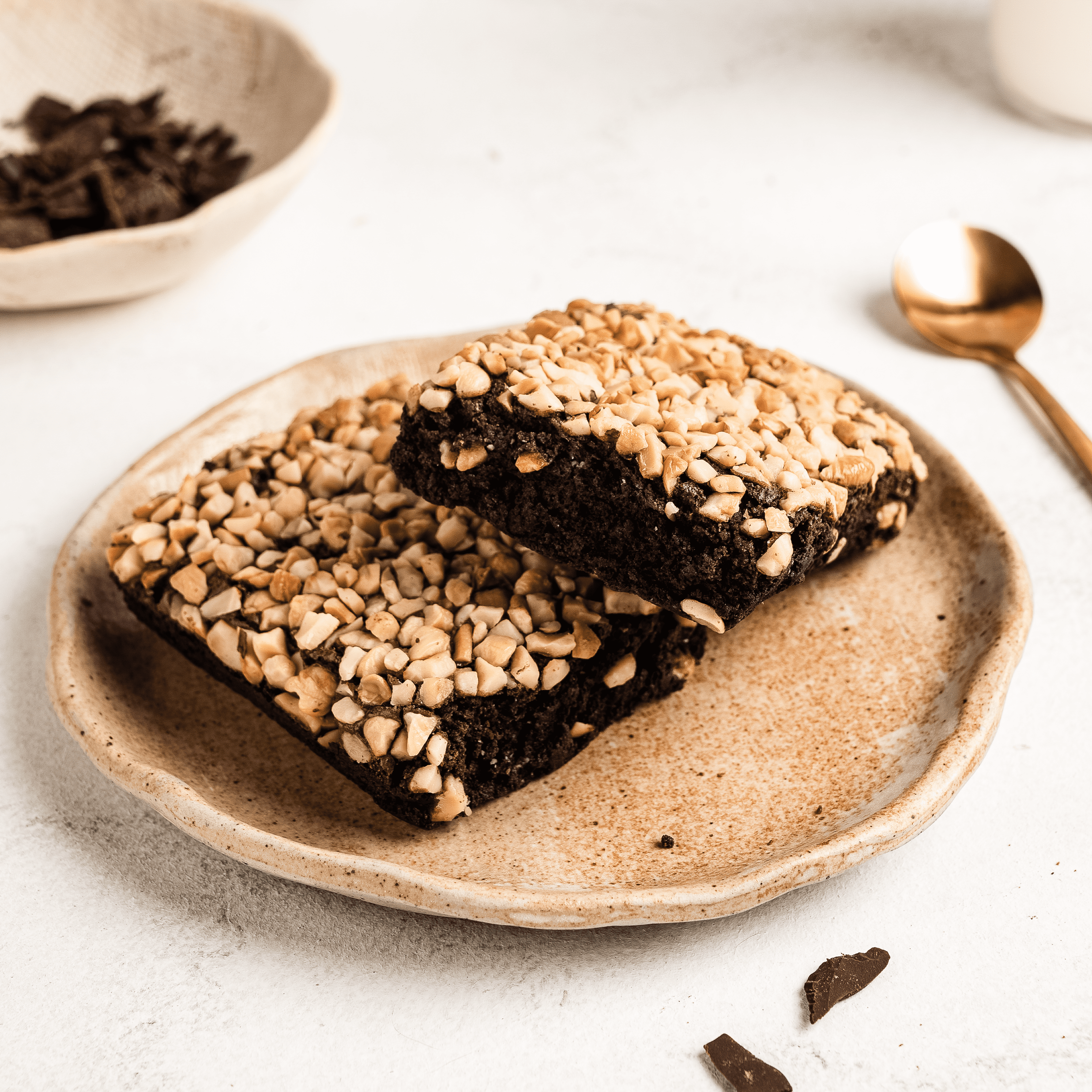 Eggless Roasted Nuts Brownie