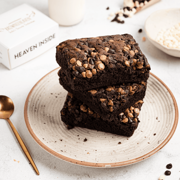 Eggless Triple Chocolate Brownie