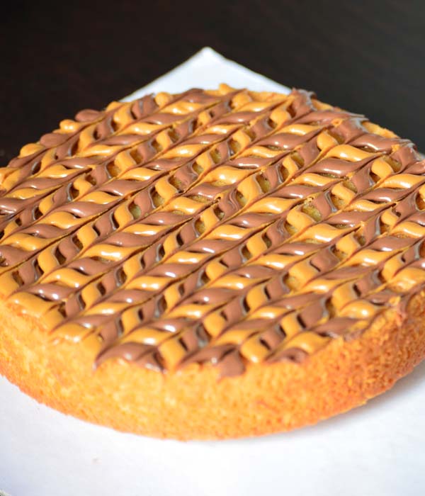 White Chocolate Choco Hazelnut Spread & Biscoff Brownie Cake