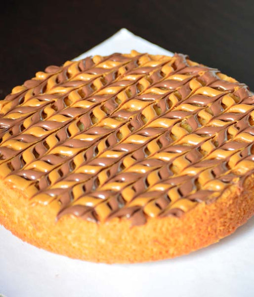 White Chocolate Choco Hazelnut Spread & Biscoff Brownie Cake